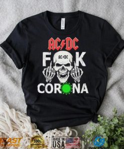 Skull AC DC Fuck Corona Virus Shirt