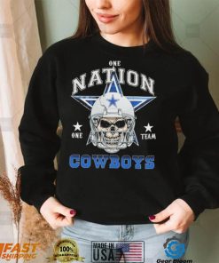 Skull Dallas Cowboys One Nation One Team Cowboys Shirt