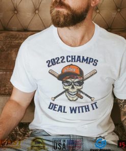 Skull Houston Astros H Town 2022 World Champs Deal With It Shirt