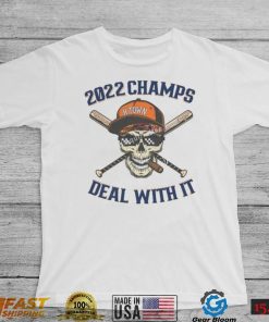 Skull Houston Astros H Town 2022 World Champs Deal With It Shirt