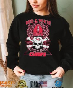 Skull Kansas City Chiefs Red And White Till I’m Dead And Cold Chiefs Shirt