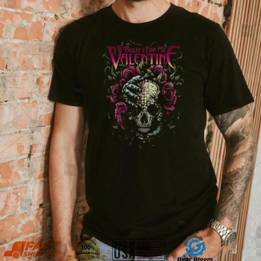 Skull N Roses Rock Band Bullet For My Valentine Shirt