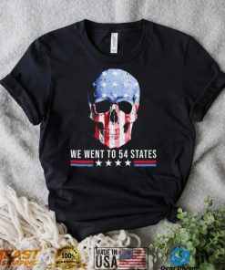 Skull We Went To 54 States T Shirt