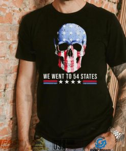 Skull We Went To 54 States T Shirt