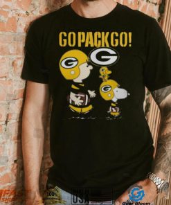 Snoopy Charlie Brown Go Pack Go Green Bay Packers Shirt