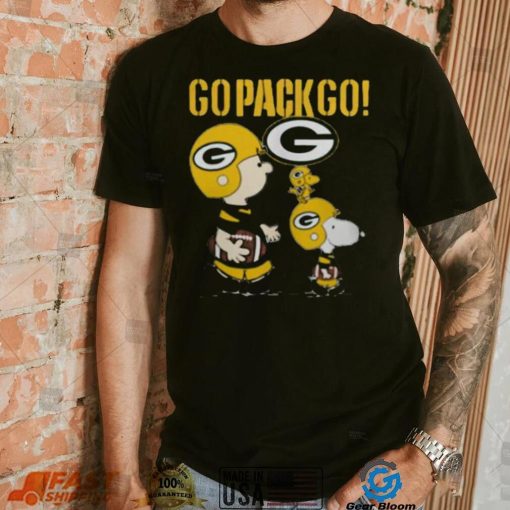 Snoopy Charlie Brown Go Pack Go Green Bay Packers Shirt