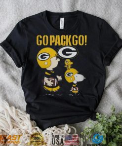 Snoopy Charlie Brown Go Pack Go Green Bay Packers Shirt