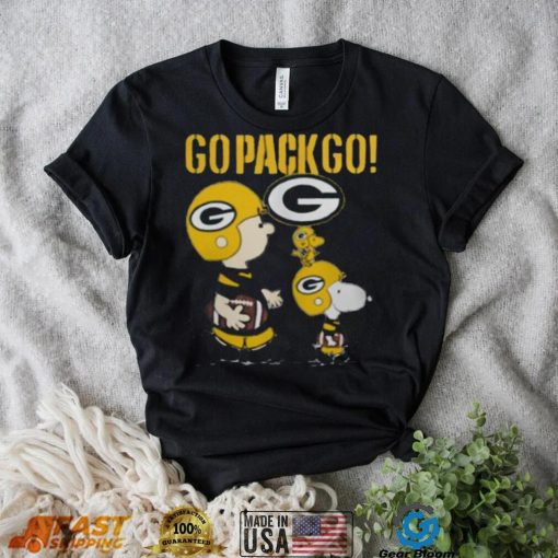 Snoopy Charlie Brown Go Pack Go Green Bay Packers Shirt