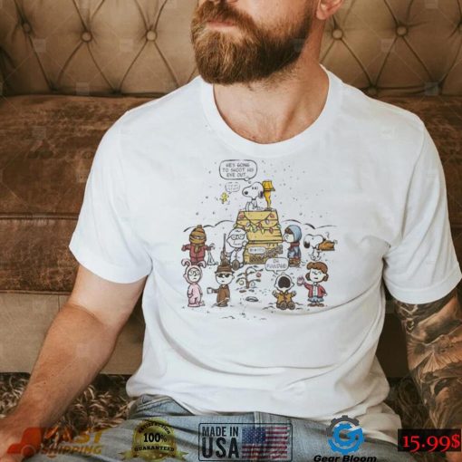 Snoopy Peanuts he’s going to shoot his eye out Xmas 2022 shirt