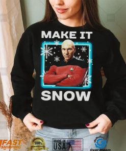 Star Trek Next Generation Make It Snow Christmas shirt