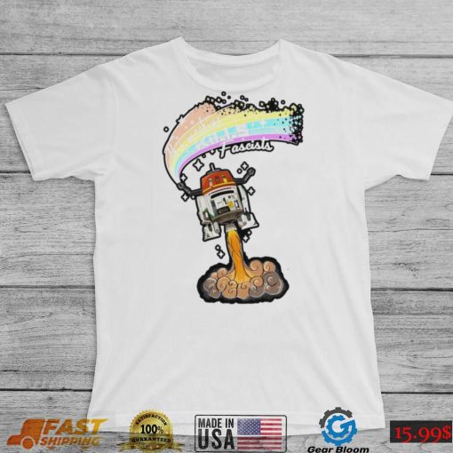 Star Wars R6 this machine kills fascists rainbow shirt