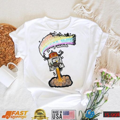 Star Wars R6 this machine kills fascists rainbow shirt