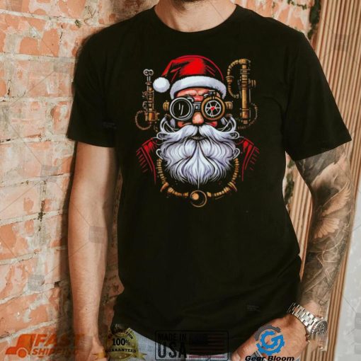 Steampunk Santa Claus art shirt