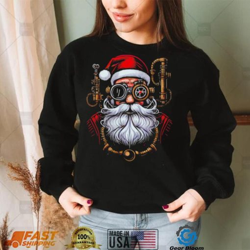 Steampunk Santa Claus art shirt