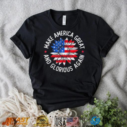 Sunflower MAGAGA Making America Glorious & Great Again – Trump 2024 T Shirt