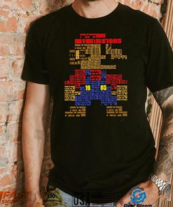 Super Mario Bros searching for Princesses in Castles since 1985 retro game shirt