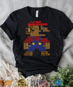 Super Mario Bros searching for Princesses in Castles since 1985 retro game shirt