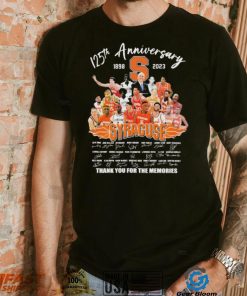 Syracuse Orange 125th Anniversary 1898 2023 Thank You For The Memories Signatures Shirt