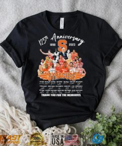 Syracuse Orange 125th Anniversary 1898 2023 Thank You For The Memories Signatures Shirt