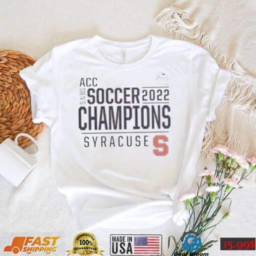 Syracuse Orange Fanatics Branded 2022 ACC Men’s Soccer Conference Tournament Champions T Shirt