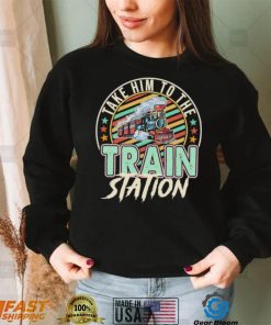 Take Him To The Train Station Retro Color Yellowstone Dutton Shirt