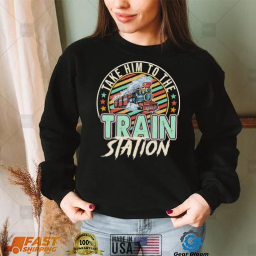 Take Him To The Train Station Retro Color Yellowstone Dutton Shirt