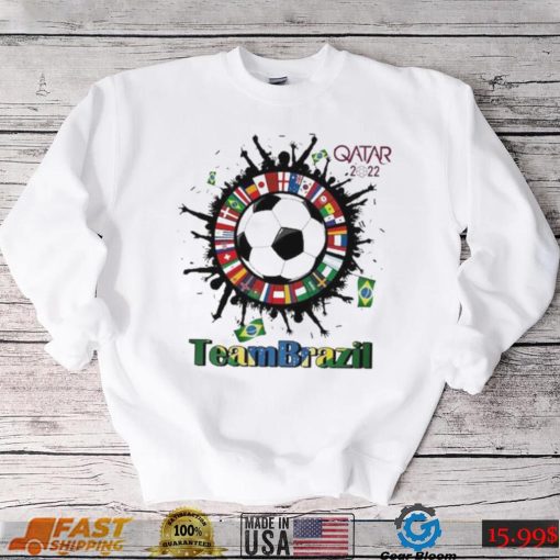 Team Brazil Qatar World Cup 2022 t shirt