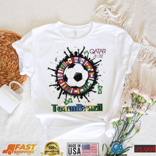 Team Brazil Qatar World Cup 2022 t shirt