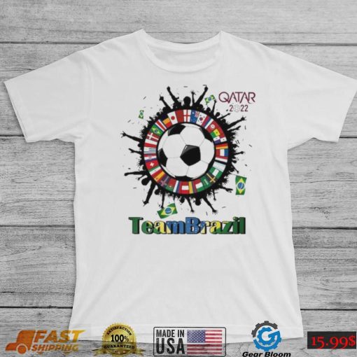 Team Brazil Qatar World Cup 2022 t shirt