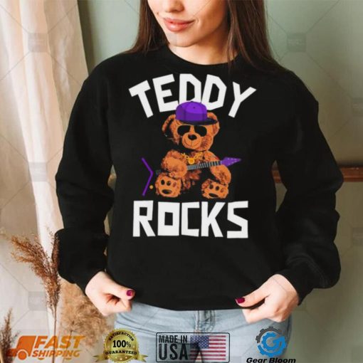 Teddy Bear Rock And Roll Lovers Shirt