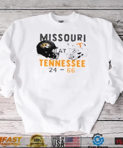 Tennessee 66 24 Missouri Football 2022 game day matchup final score shirt