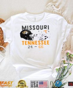 Tennessee 66 24 Missouri Football 2022 game day matchup final score shirt