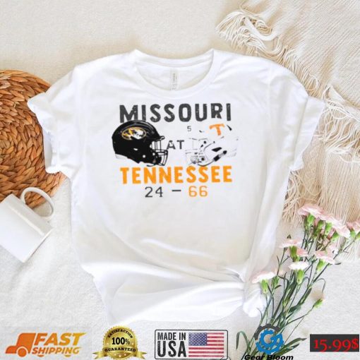 Tennessee 66 24 Missouri Football 2022 game day matchup final score shirt