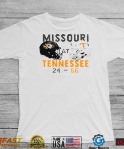 Tennessee 66 24 Missouri Football 2022 game day matchup final score shirt