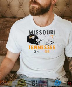 Tennessee 66 24 Missouri Football 2022 game day matchup final score shirt