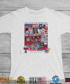 Texas Tech Vs. Kansas Jayhawks 2022 Salute To Service Gameday Military Shirt