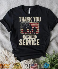 Thank You For Your Service Patriotic Veterans Day T Shirt