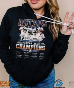 The Astros 2022 American League Champions Houston Astros Team Signatures Shirt