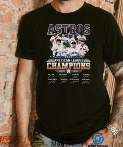 The Astros 2022 American League Champions Houston Astros Team Signatures Shirt