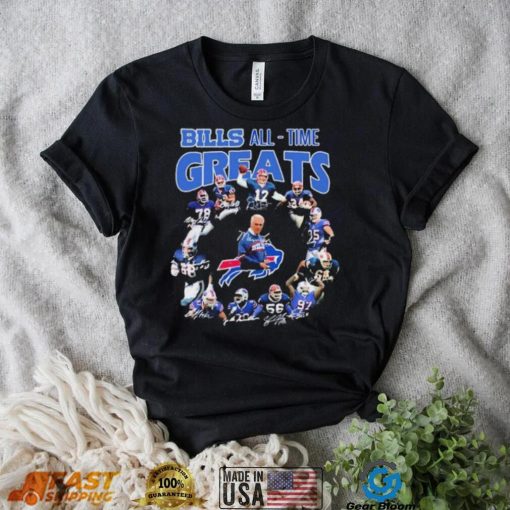 The Bills All time Greats Team Signatures Shirt