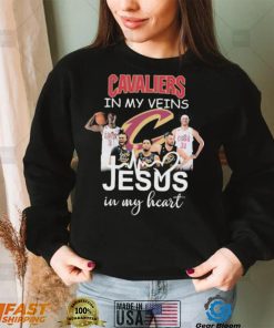 The Cavaliers Basketball In My Veins Jesus In My Heart Signatures Shirt