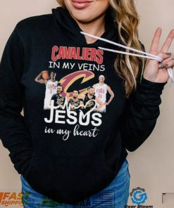 The Cavaliers Basketball In My Veins Jesus In My Heart Signatures Shirt