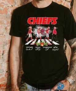 The Chiefs NFL Team 2022 Abbey Road Merry Christmas Signature Shirt