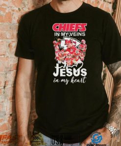 The Chiefs Team In My Veins Jesus In My Heart Signatures Shirt