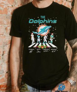 The Dolphins NFL Team 2022 Abbey Road Merry Christmas Signature Shirt