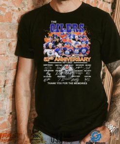 The Edmonton Oilers 52nd Anniversary 1971 2023 Thank You For The Memories Signatures Shirt