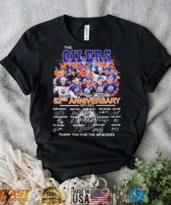 The Edmonton Oilers 52nd Anniversary 1971 2023 Thank You For The Memories Signatures Shirt