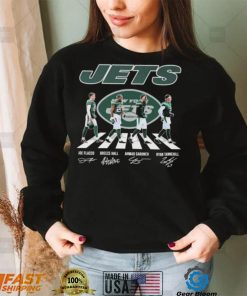 The Jets Joe Flacco Breece Hall Ahmad Gardner And Ryan Tannehill Abbey Road Signatures Shirt