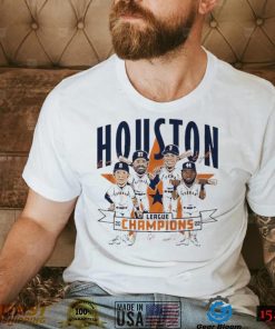 The League Champions 2022 Houston Astros Caricature Signatures Shirt