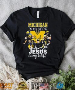 The Michigan In My Veins Jesus In My Heart Shirt